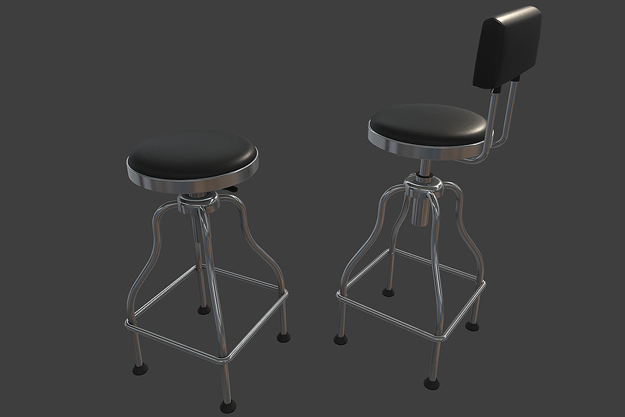 Garage Bar Stool in Furniture - product preview 7