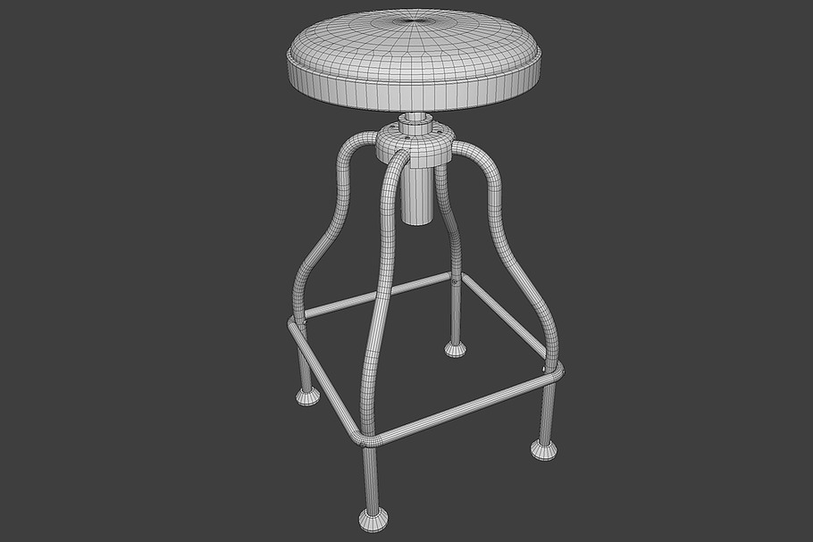 Garage Bar Stool in Furniture - product preview 10