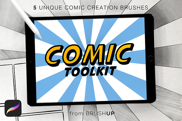 Comic Toolkit for Procreate in Photoshop Brushes - product preview 2