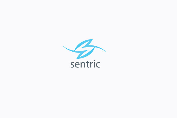 sentric text logo