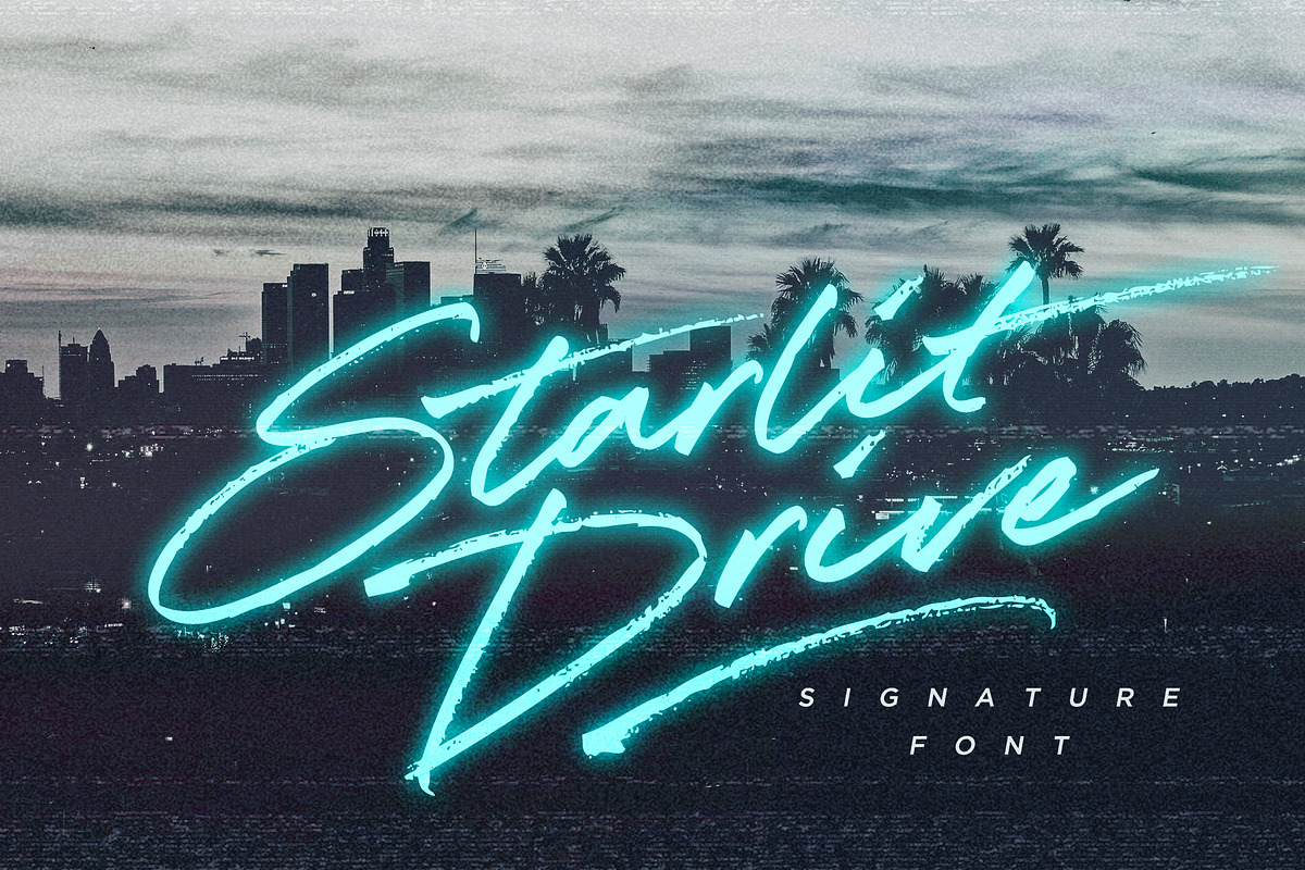 Starlit Drive Signature Font in Script Fonts - product preview 8