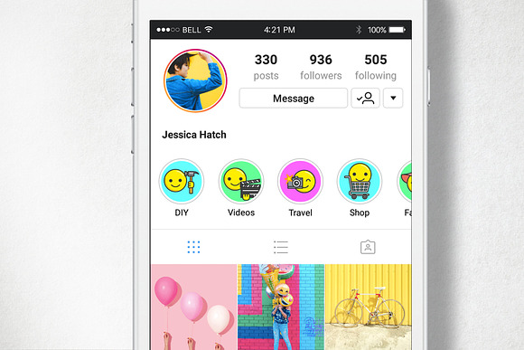 Emoji Instagram Highlight Icons in Instagram Templates - product preview 1
