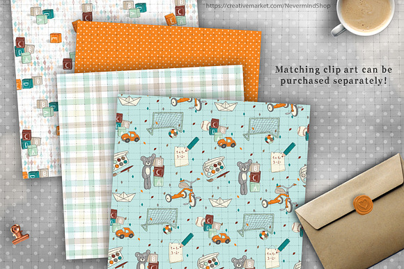 Baby Boy digital papers in Patterns - product preview 3