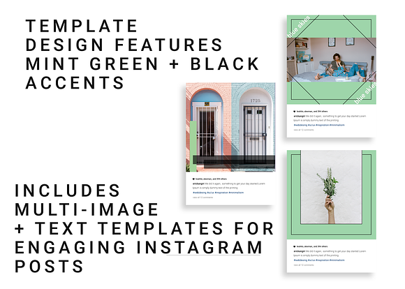 mintCHIP Instagram Post Template in Instagram Templates - product preview 2