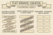 Flat Banner Creator for Illustrator