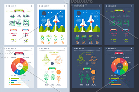 Vector illustrations of infographic in Illustrations - product preview 1