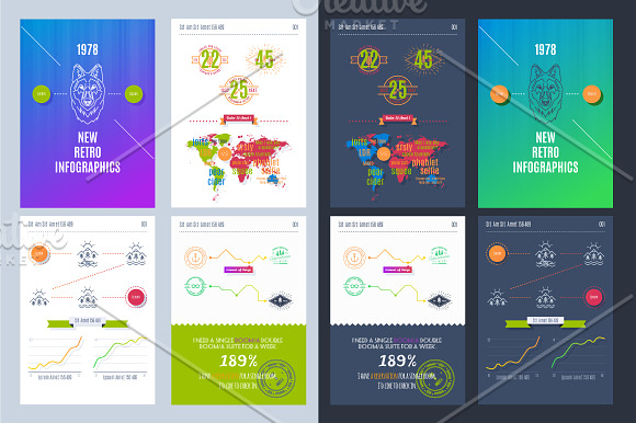 Vector illustrations of infographic in Illustrations - product preview 2