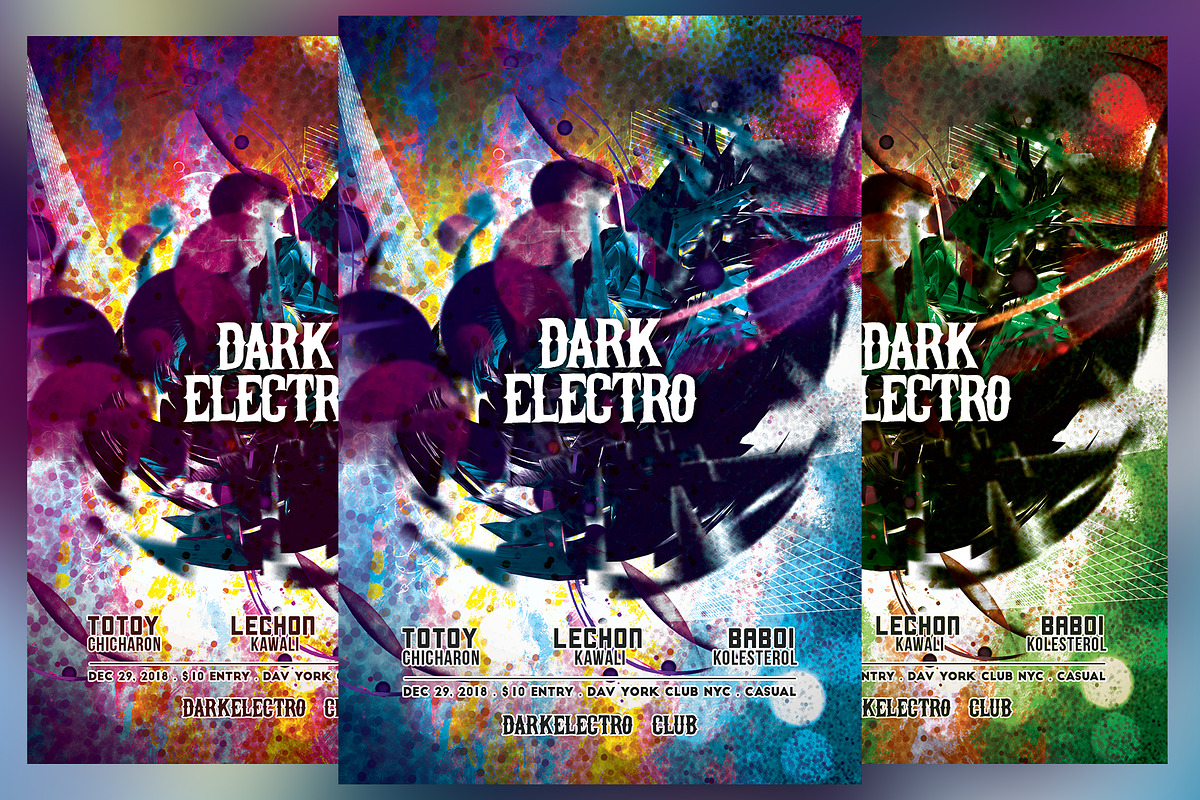 Dark Electro Flyer in Flyer Templates - product preview 8