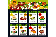 Korean cuisine restaurant menu