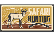 Safari hunting banner