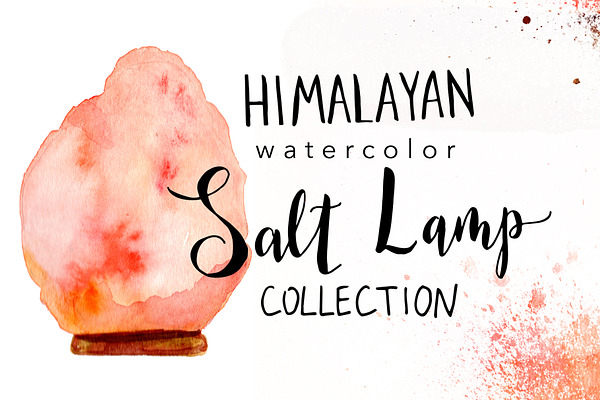Watercolor Salt Lamp Collection