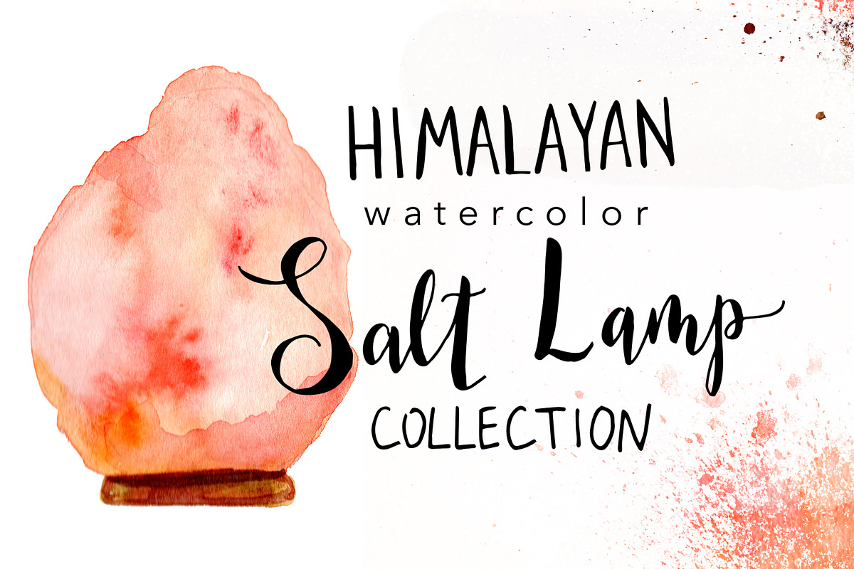 Watercolor Salt Lamp Collection in Illustrations - product preview 8