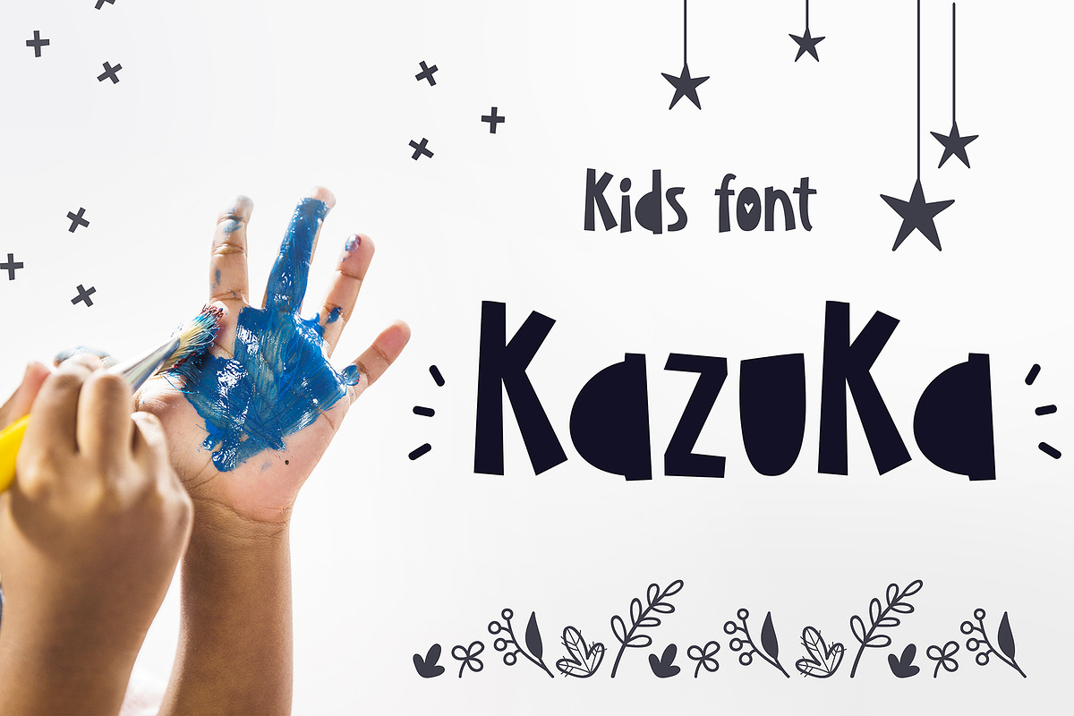 KazuKa Kids Font in Display Fonts - product preview 8