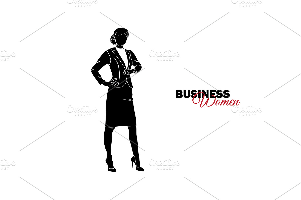 Businesswoman. Woman in business  in Graphics - product preview 8