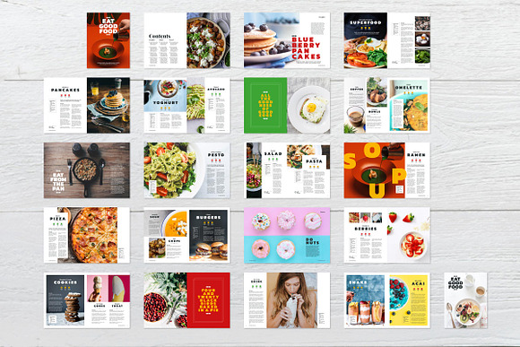 EAT GOOD FOOD Cookbook Template in Magazine Templates - product preview 12