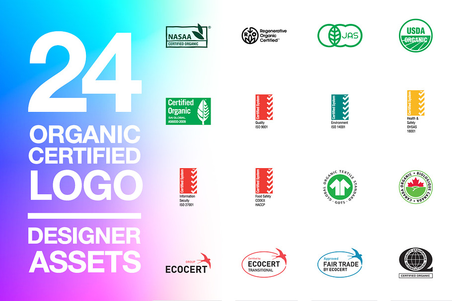 Designer Assets 4: Organic Certified in Graphics - product preview 8