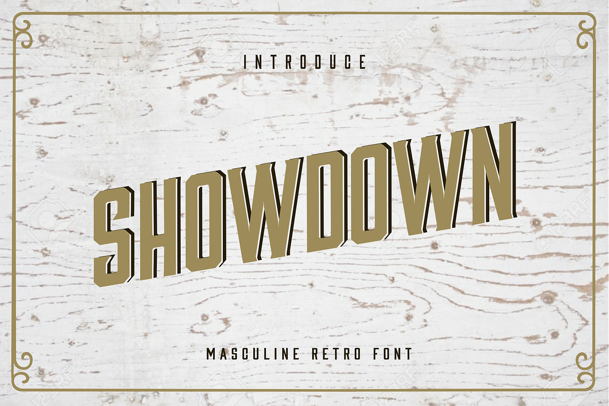 Showdown Retro Font  in Fonts - product preview 8