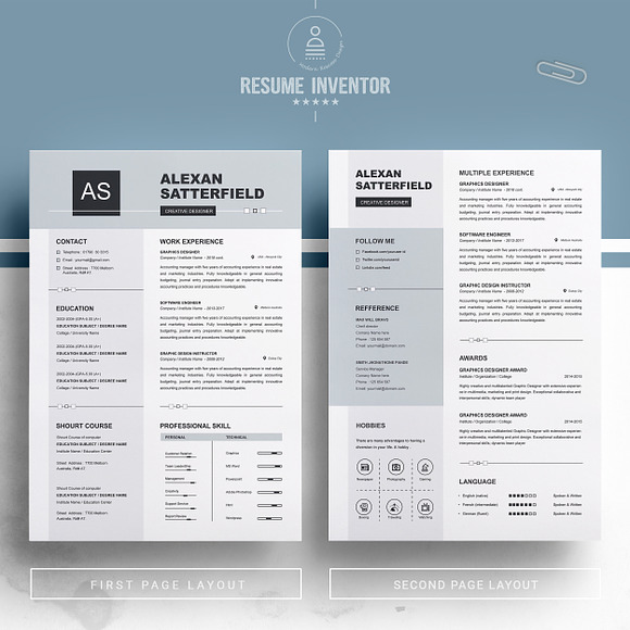 Apple Pages Resume / CV Template in Resume Templates - product preview 1