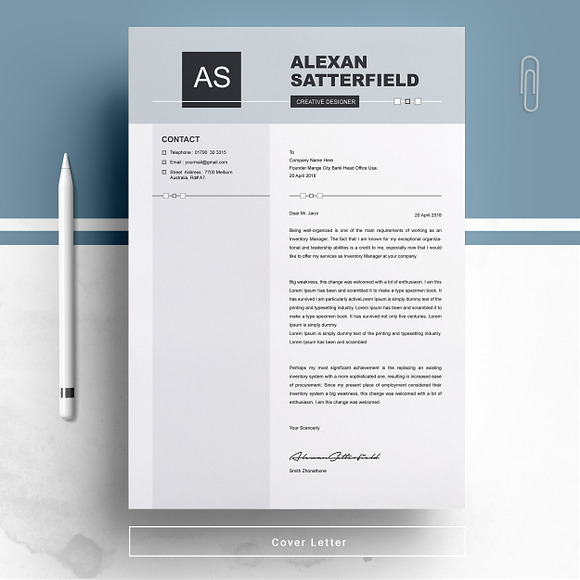 Apple Pages Resume / CV Template in Resume Templates - product preview 2