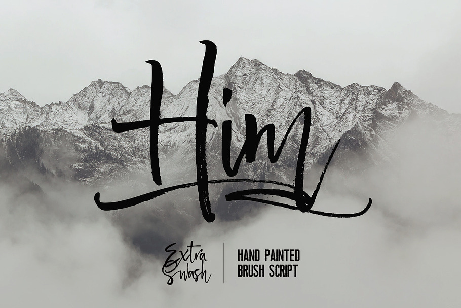 HIM in Script Fonts - product preview 8