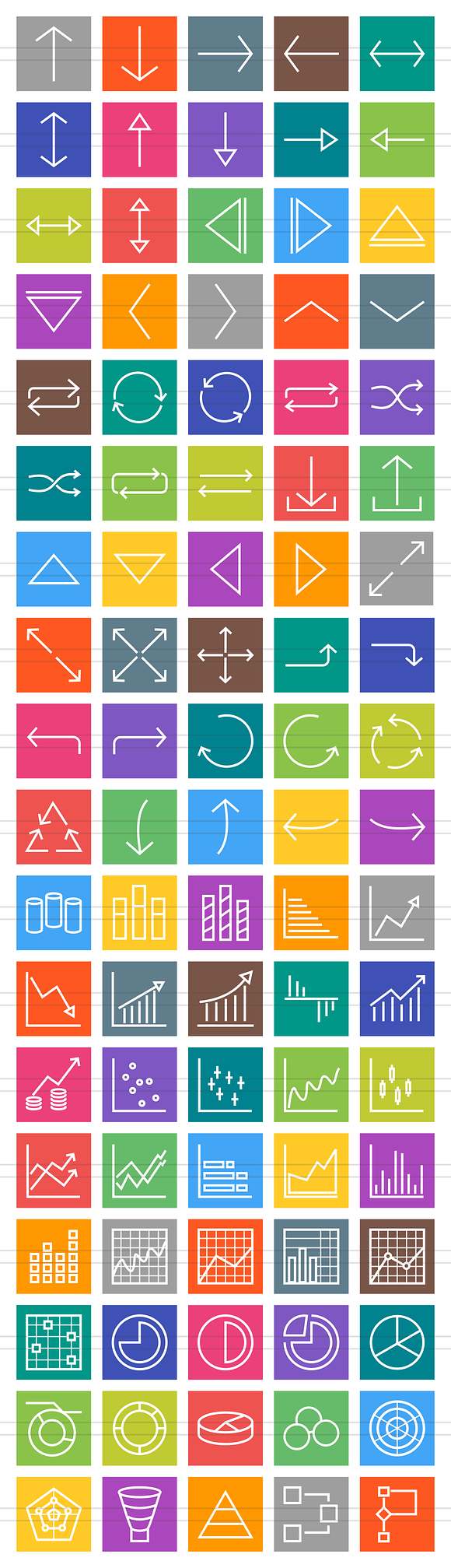 90 Infographics Line Icons in Graphics - product preview 1