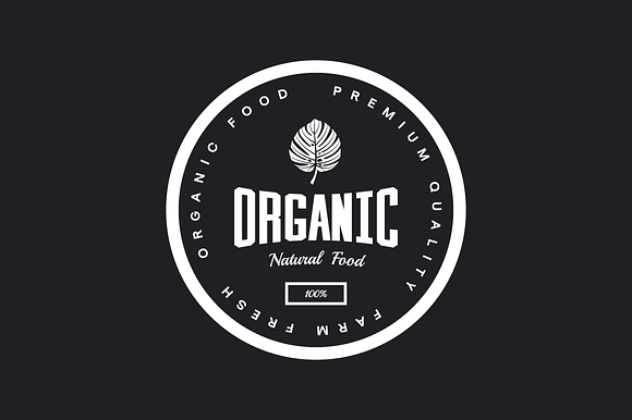 Organic natural food tree logo in Illustrations - product preview 1