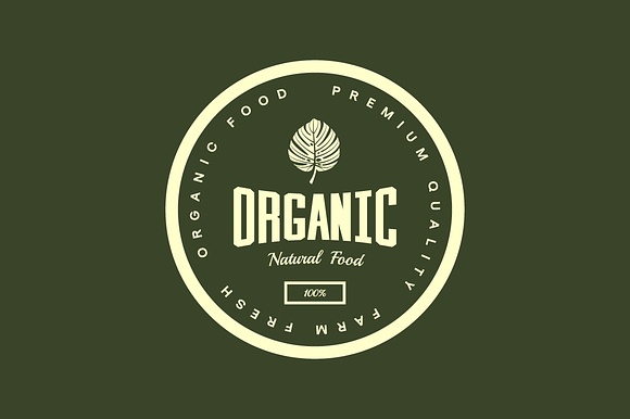 Organic natural food tree logo in Illustrations - product preview 2