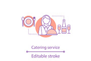 Catering service concept icon