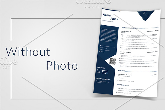 Resume Template for Banker in Resume Templates - product preview 2