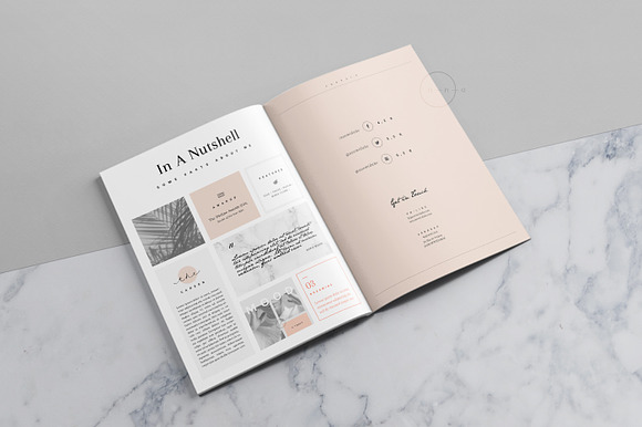 Editorial Portfolio PSD • Noémi in Brochure Templates - product preview 4