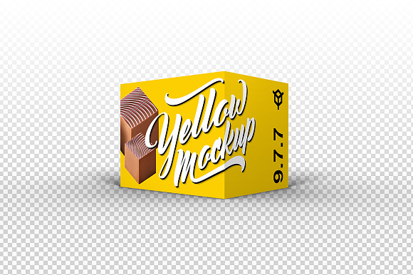 9.7.7 Simple 3D Box Mockup in Product Mockups - product preview 2