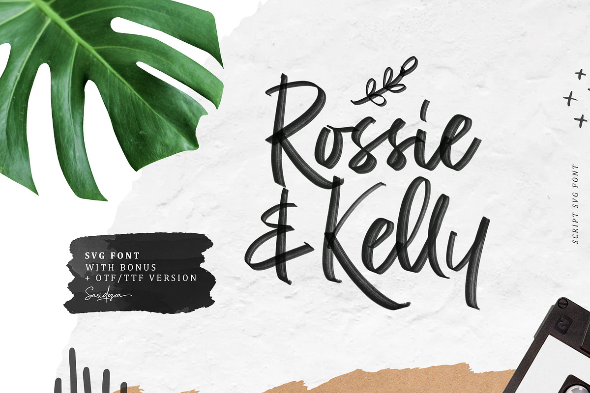 Rossie Kelly - SVG Font in Script Fonts - product preview 8