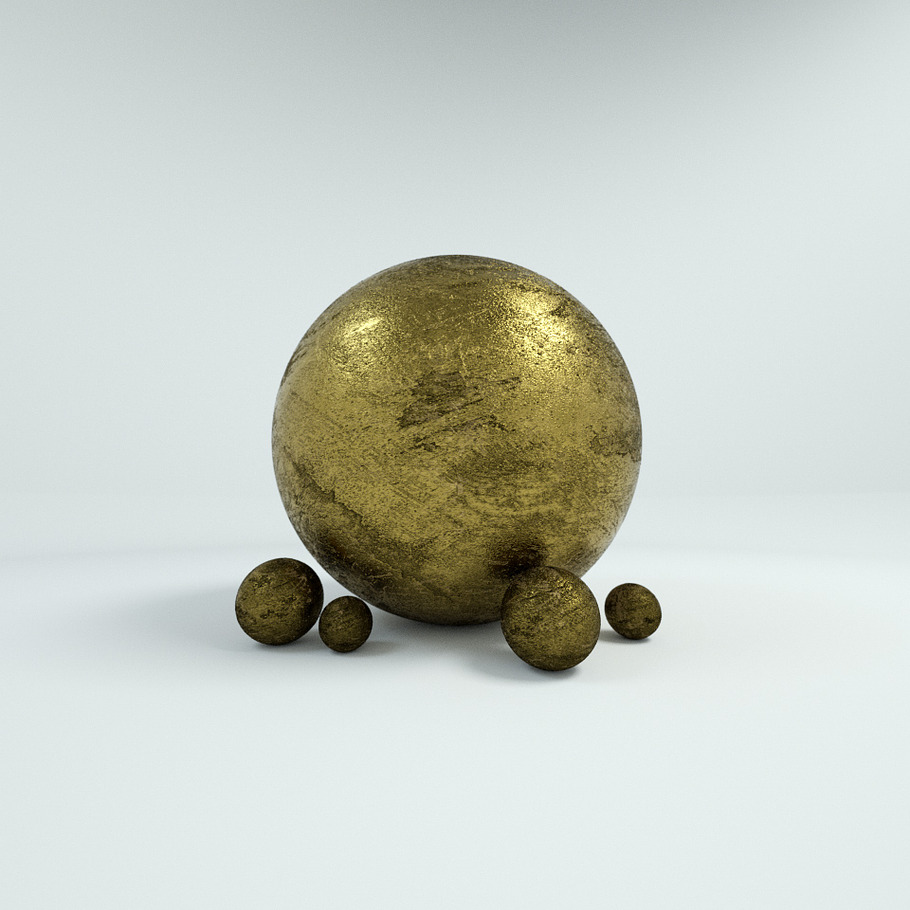 10 Gold Materials For Cinema4D Octan in Man-Made - product preview 4