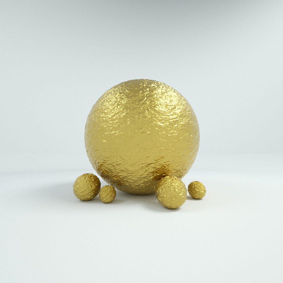 10 Gold Materials For Cinema4D Octan in Man-Made - product preview 6
