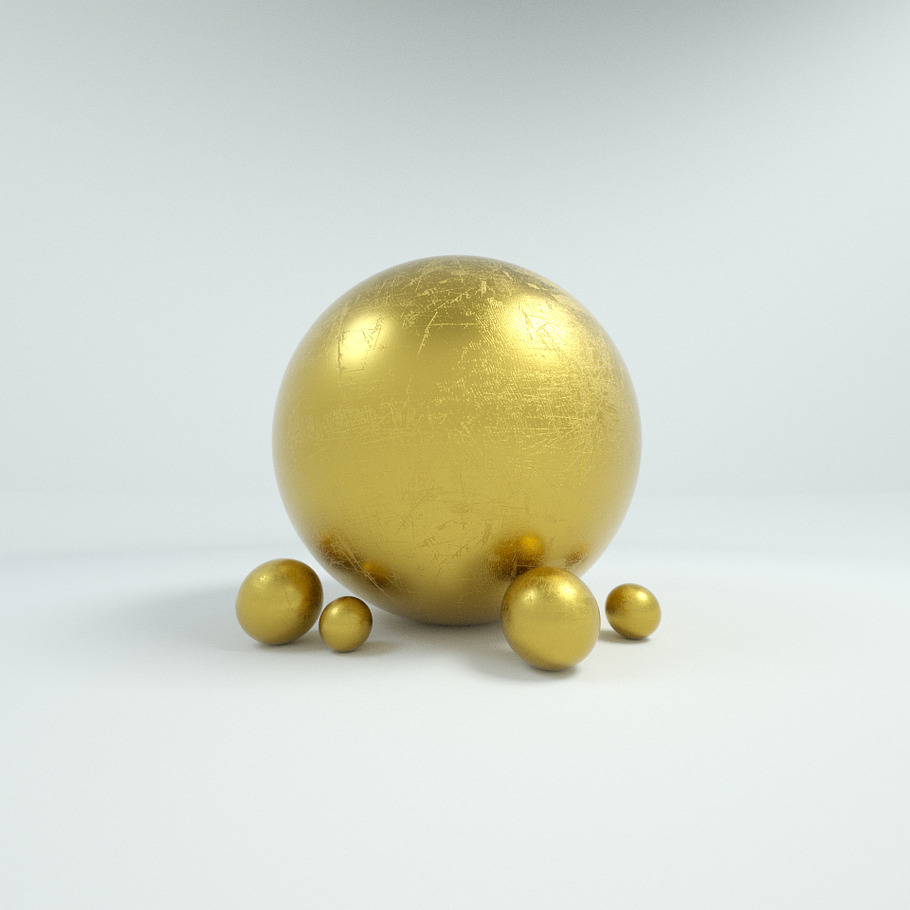 10 Gold Materials For Cinema4D Octan in Man-Made - product preview 9