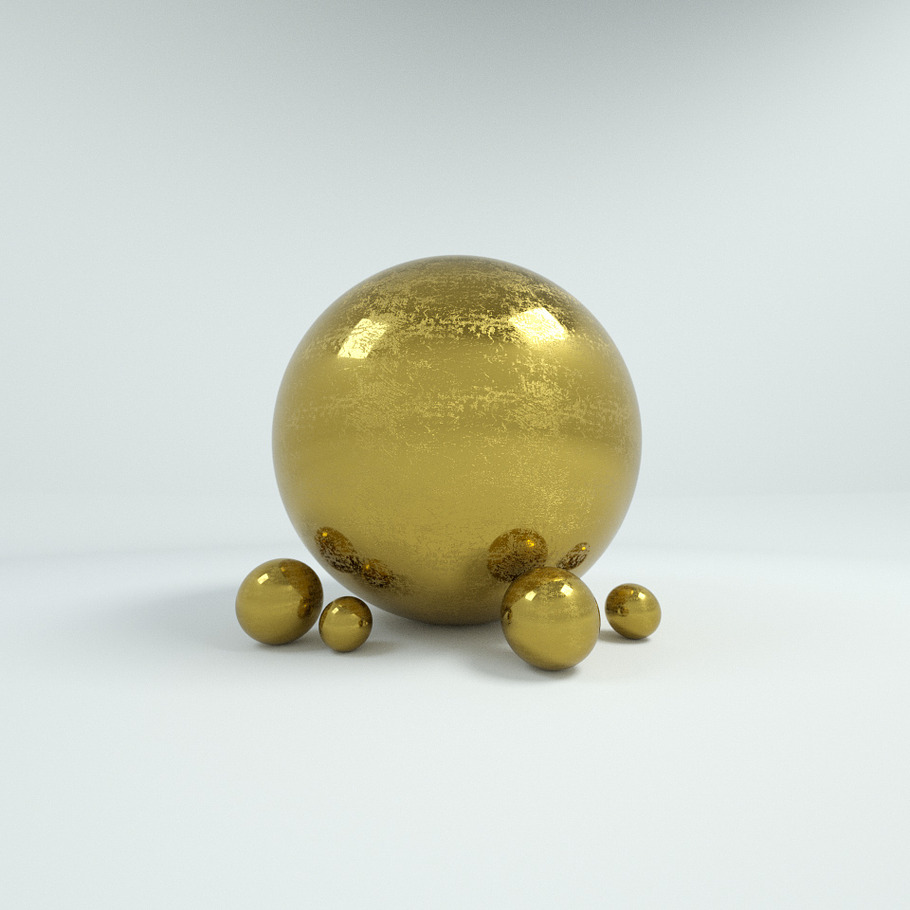 10 Gold Materials For Cinema4D Octan in Man-Made - product preview 10