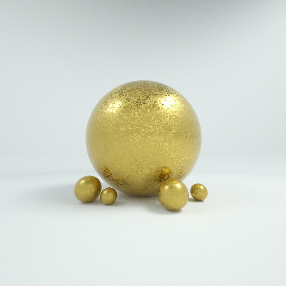 10 Gold Materials For Cinema4D Octan in Man-Made - product preview 11