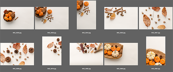 White Autumn Elements Styled Mock Up in Product Mockups - product preview 2