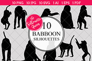 Baboon Silhouette Clipart Clip Art 