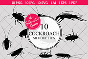 Cockroach Silhouette Clipart Clip 