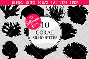 Coral Silhouette Clipart Clip Art