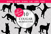 Cougar Silhouette Clipart Clip Art