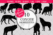 Coyote Silhouette Clipart Clip Art