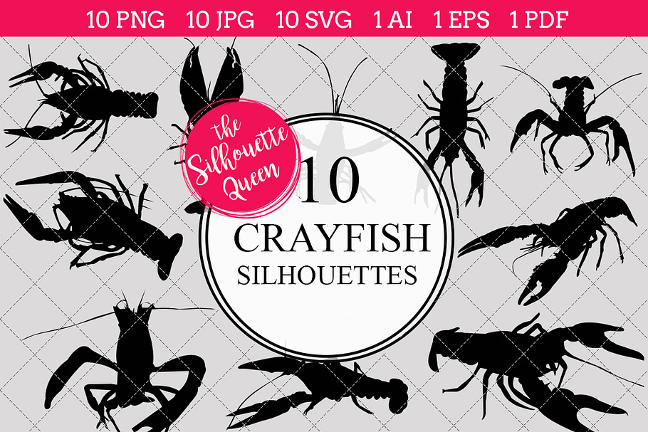 Crayfish Silhouette Clipart Clip Art