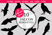 Falcon Bird Silhouette Clipart 