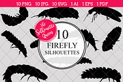 Firefly Silhouette Clipart Vector