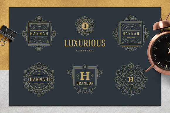 36 Luxury Ornament Logos in Logo Templates - product preview 6