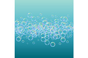 Shampoo bubbles on gradient