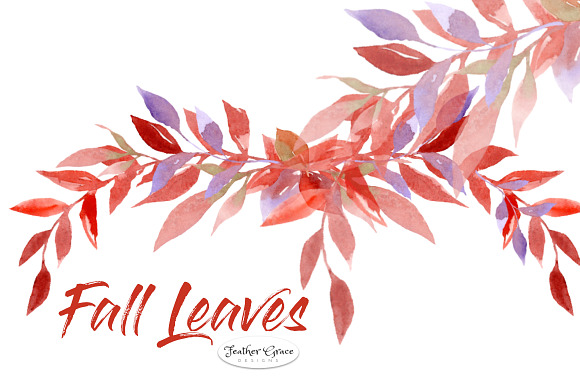 Fall Leaves, Wreaths, Frames in Illustrations - product preview 2