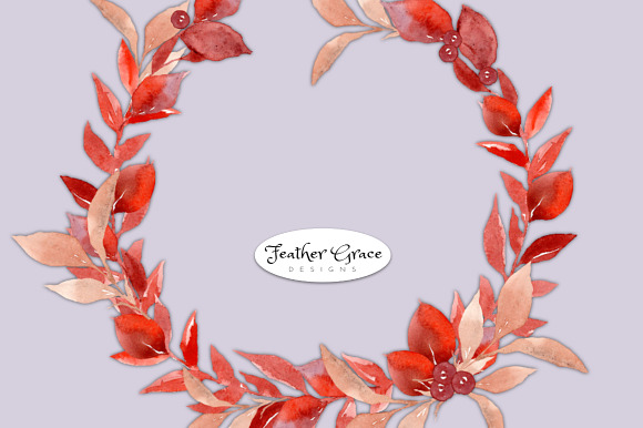Fall Leaves, Wreaths, Frames in Illustrations - product preview 8